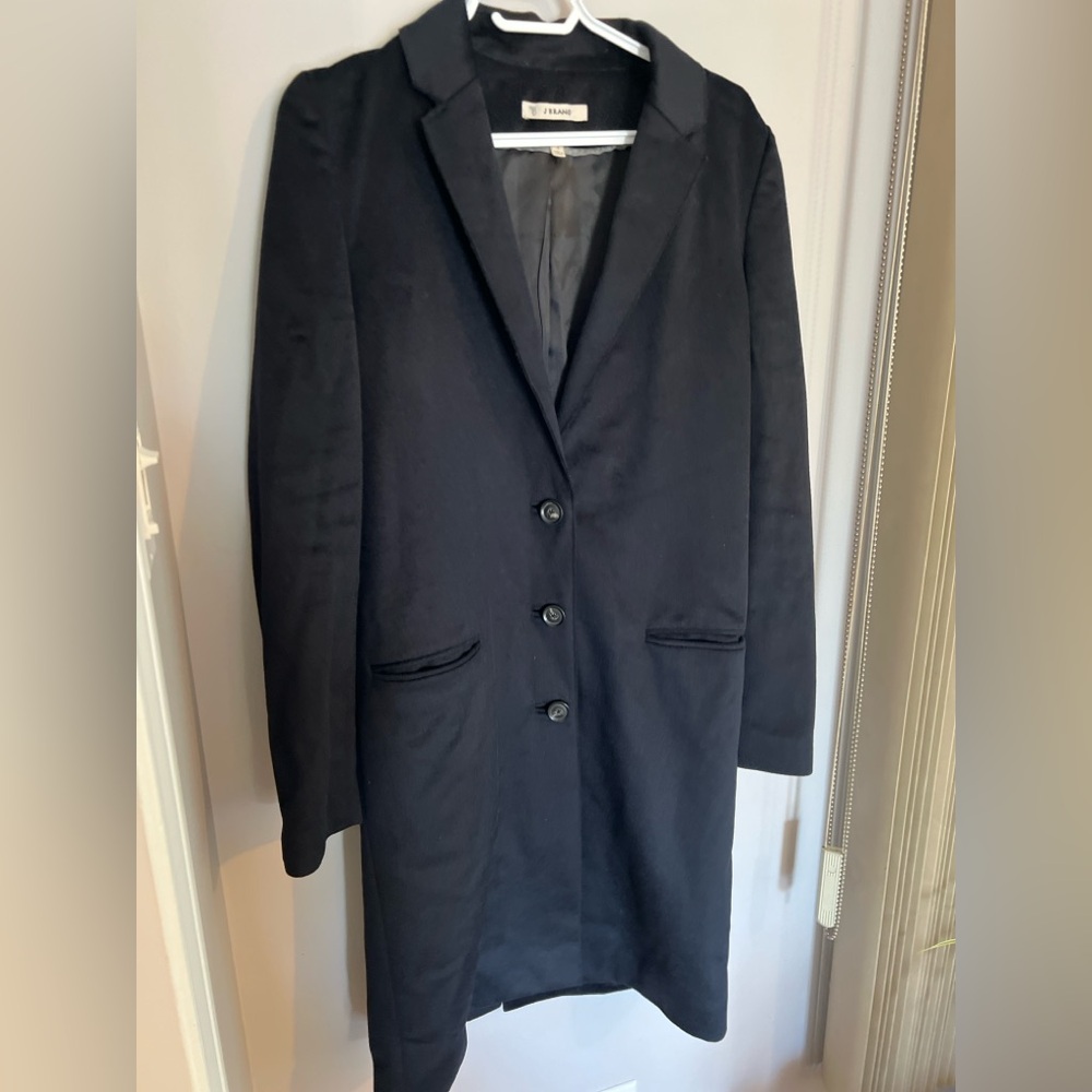 J Brand Wool/Cashmere Blend Classic Black Blazer Coat 2 - Picture 7 of 10